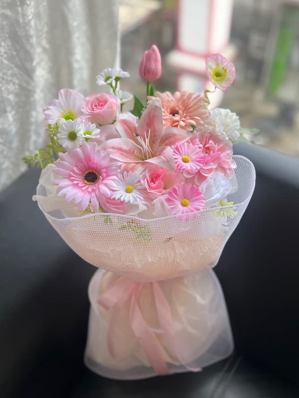 pink blossom polynet (artificial flower)